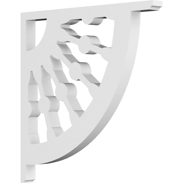 Ekena Millwork Classic Wagon Wheel Architectural Grade PVC Bracket, 5/8"W X 8"D X 8"H BKTP01X08X08CW - main